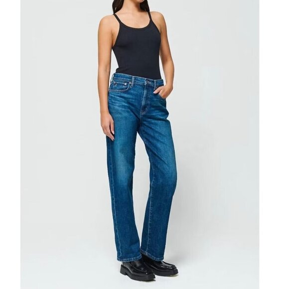 Etica | Tyler Vintage Straight Jeans in Chrome Diopside - Picture 4 of 11